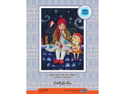 Fairy tales live on the roofs Counted Cross Stitch Kit RTO M 662 Fairy tales live on the roofs Counted Cross Stitch Kit RTO M 662
