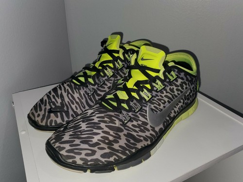 leopard print training shoes