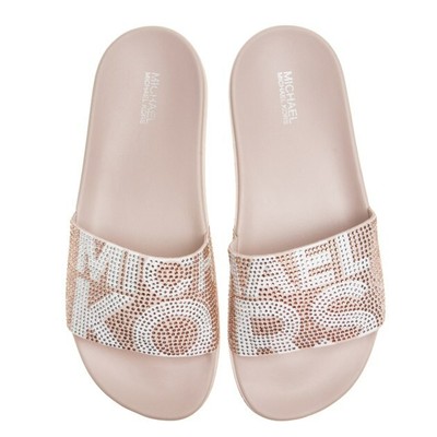 michael kors pink slides
