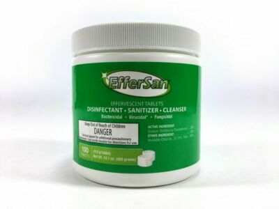 Effersan Sanitizer & Disinfecting, 4 Grams, Bottle Of  100 Tablets