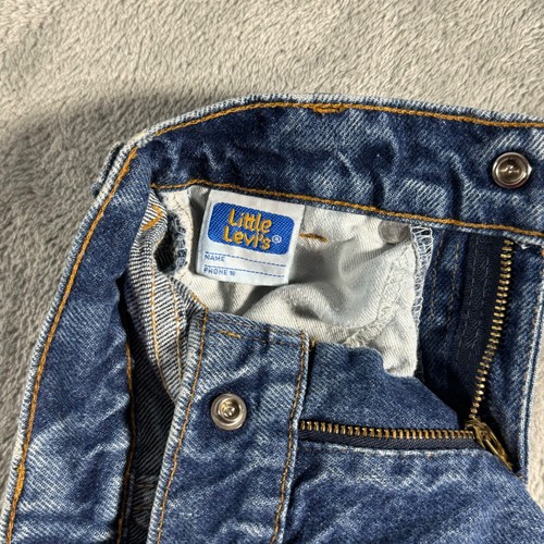 Vintage Levis 512 Jeans Youth 1T Tapered Blue Denim Orange Tab 80s Kids - Picture 6 of 10