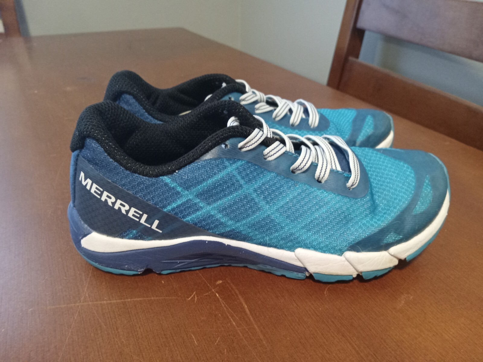 SAOLA Scarpe da ginnastica Merrell ML Bare Access blu stringate sportive da ragazzo taglia 12 5M