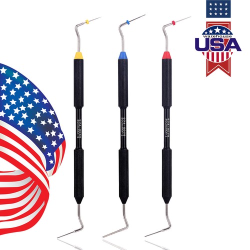 Dental Endo Buchanan Hand Plugger Tips Fill Obturation Kit 3 Tips NO.0/1/2 - Picture 12 of 34