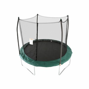 Skywalker Trampolines 10-Foot Round Outdoor Trampoline with Enclosure, Green - Click1Get2 Half Price