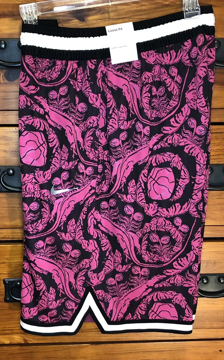 Black and pink 2025 basketball shorts