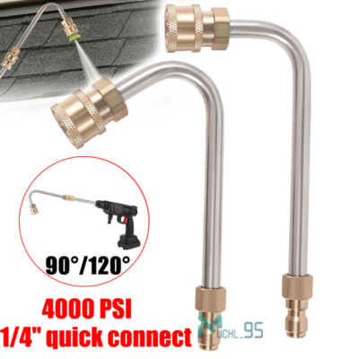 #ad 4000PSI Extension Wand Rod Lance For High Pressure Washer 1 4inch Quick Connect $12.69