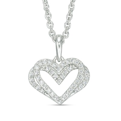 Vera Wang Love CT Lab-Created Diamond Heart Shaped Mini