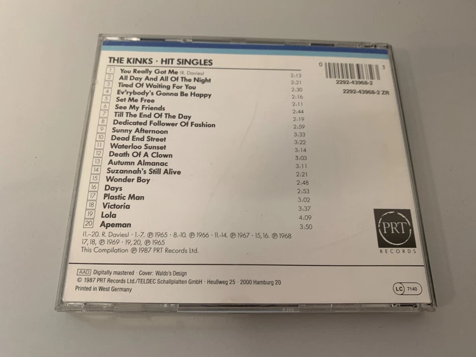 The Kinks – Hit Singles - CD © 1987 - You Really Got Me, Lola.. - Bild 3 von 3