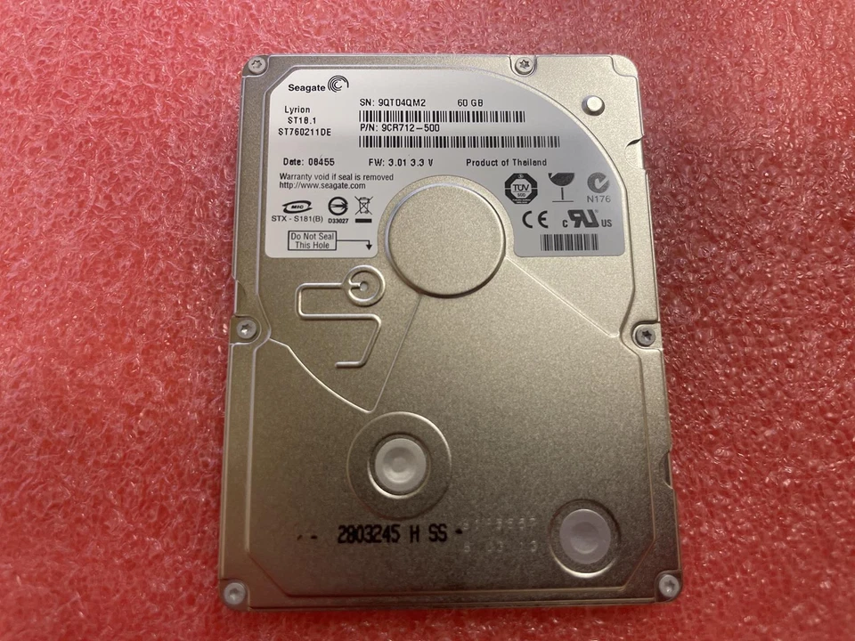 SEAGATE LYRION ST760211DE 60GB 1.8'' HDD 9CR712-500 - Image 3 of 4