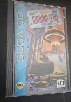 Ground Zero Texas Shooter Video Game by Sega Imagesoft Inc (Sega CD) with Case