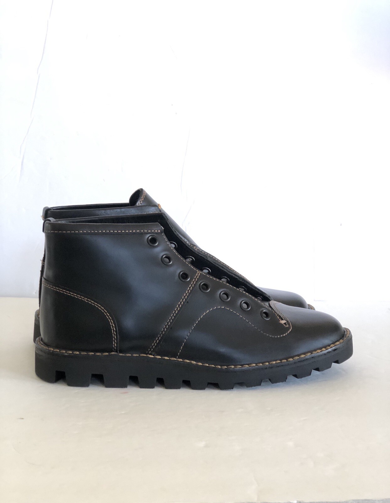2016 Coach Cordovan Black Boxing BOOTS 