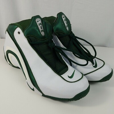 Nike Air Max Finisher PR White Deep Forest Silver SZ 18 Seattle Sonics #31 Swift