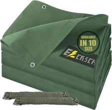 Canvas Tarps  22Mil Super Heavy Duty Waterproof Tarpaulins with Aluminum Grommet