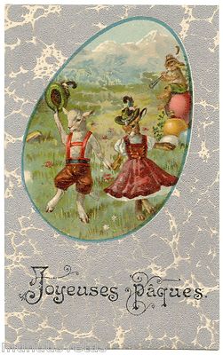 WUNDERSCHÖNES HUMANISIERTES KANINCHEN UND SCHAF. KLEIDET KANINCHEN UND SCHAF. OSTERN. OSTERN