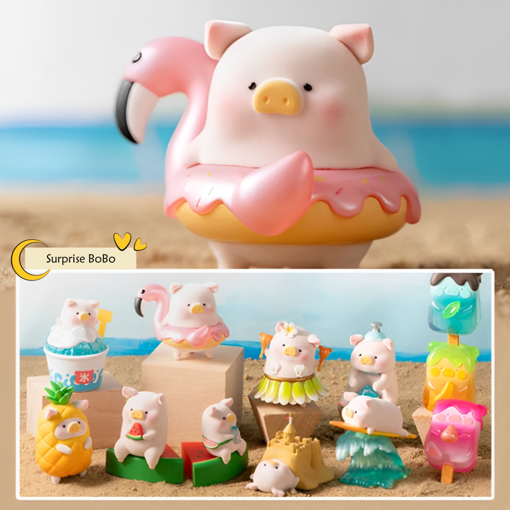 新品 LuLu the Piggy Beach Party 全8種セット売り Toyzero+ LuLu the Piggy Beach Party Series Blind Box