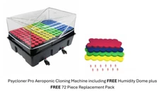 Psycloner PRO Aeroponic Cloning Machine 35/70/140 With Humidity Dome & 72 Pack