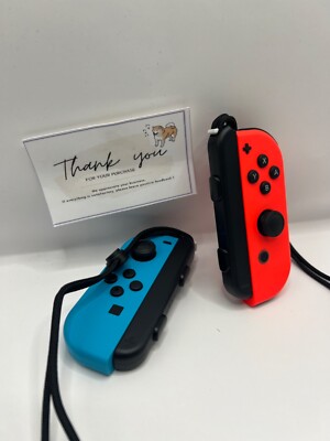 Nintendo Switch Red Blue Console HAC-001 w/ Joy Con + Dock +