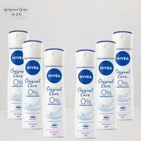 6X 150Ml Nivea Original Care Deo Spray 48H 0% Aluminium Deodorant Hautpflege