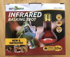 Reptile Heat Bulb 2 Pack , Reptile Light Bulbs 50W 1500k Dimmable Heat Lamps