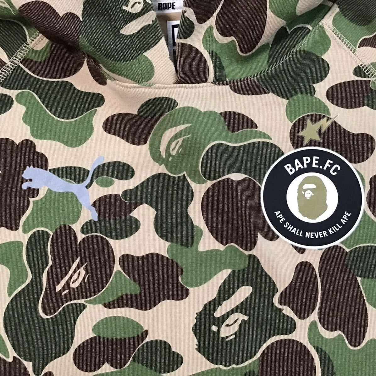 A BATHING APE × PUMA 1stカモ ゲームシャツ O A BATHING APE® X PUMA COLLABORATION COLLECTION 2015年11月28