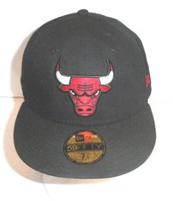 New Era 59Fifty Chicago Bulls Men's Fitted Embroidered Hat Size: 7 3/8