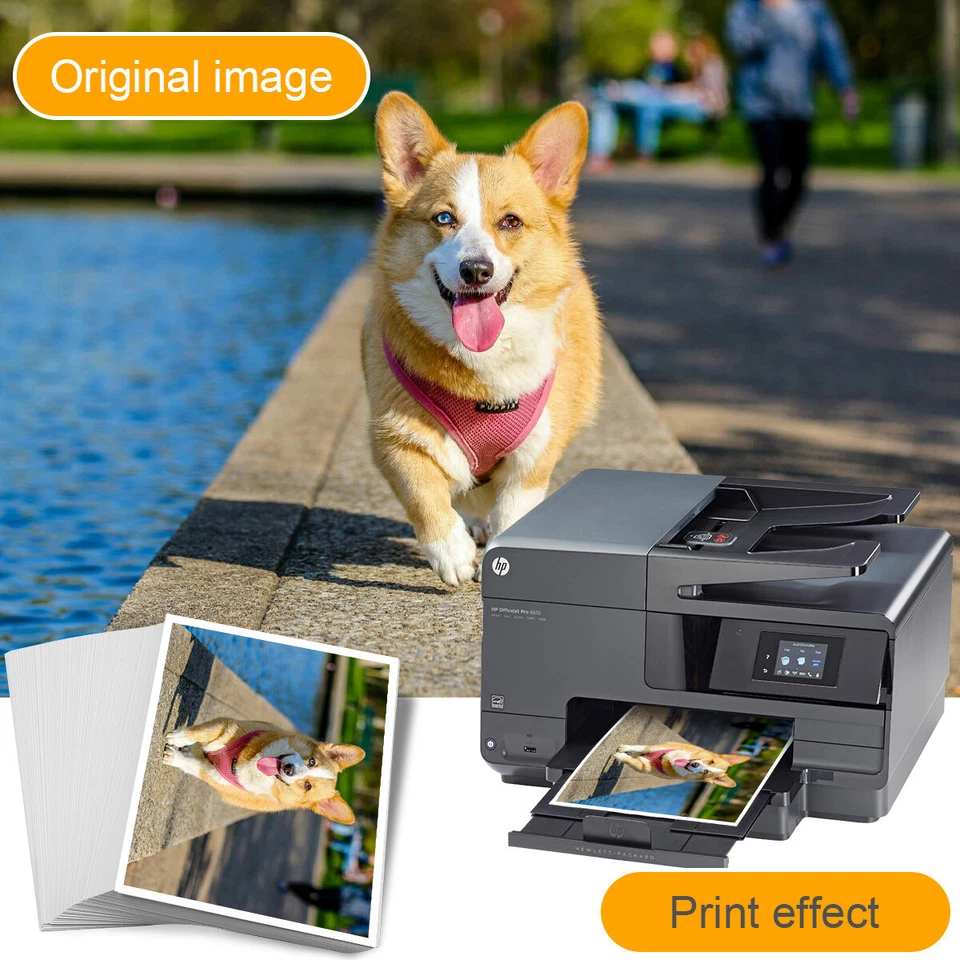 200 Hojas 8 x 10" Ultra Premium Alto Brillo Inyección de Tinta Papel Fotográfico Secado Rápido 230g Foto 4 de 4