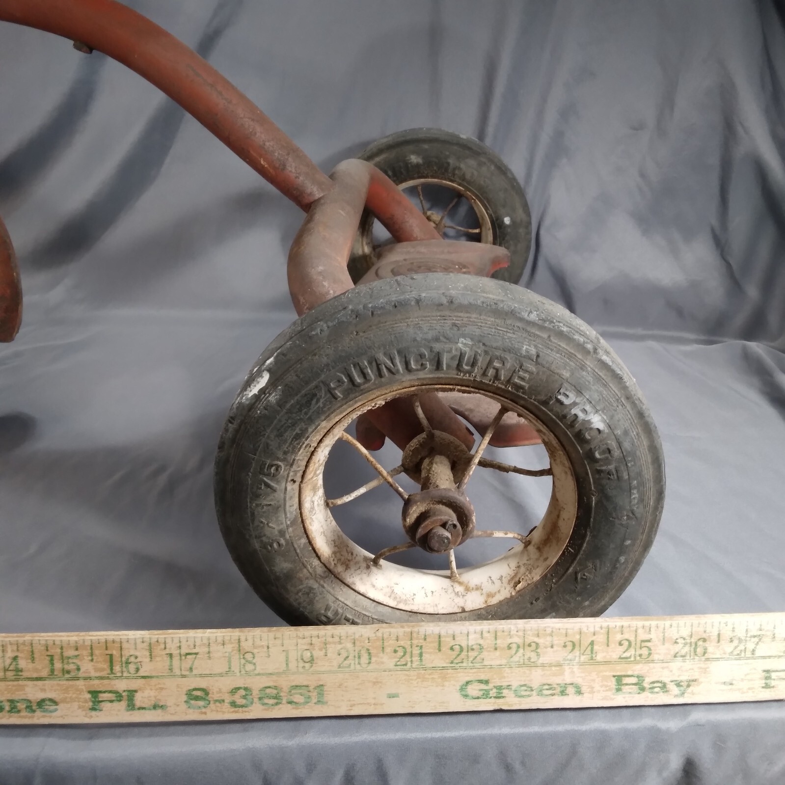 Vintage AMF Junior Tricycle | Red & White | U.S.A | FOR PARTS OR DECOR / AS-IS