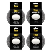 T-Cut Wax Sealant Cream Glaze Applicator Set with Handle Polish Buff Shine x4