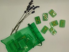 Runy Kamienie Futhark Z żywicy epoksydowej Handmade 