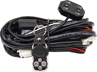 High Low Beam Wiring Harness Kit With Remote Control For Led Work Lights