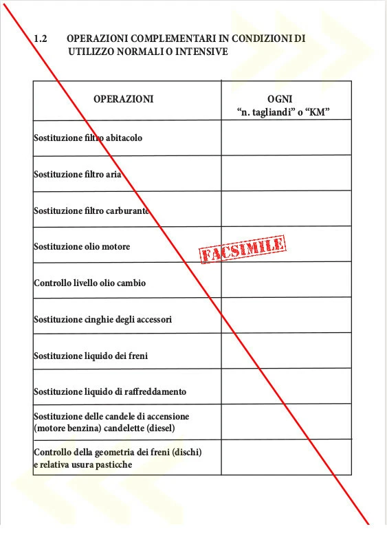 Libretto Manutenzione Automobile tagliando auto adatto per tutte le autovetture - Immagine 4 di 4
