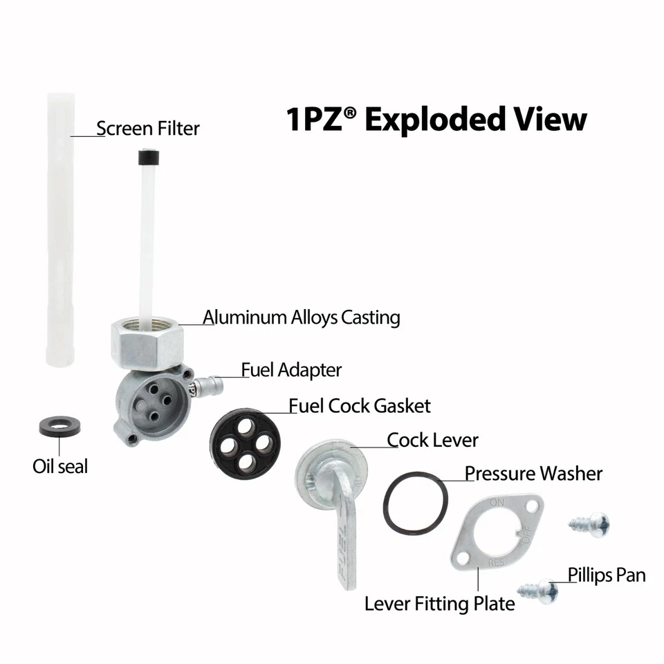 Fuel Petcock Valve OEM 16950-149-025 For Honda CB125S XL100S XL125 XR80 XR100 - Imagem 2 de 4