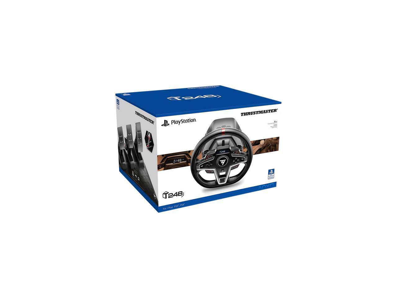 Thrustmaster T248 Corrida Roda Para Ps5 Ps4 Jogo Console Novo Sistema  Híbrido 25 Botões De Ação Para Playstation 5 Playstation 4 Pc - Rodas -  AliExpress