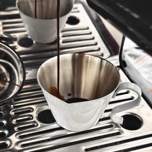HG Stainless Steel Coffee Measuring Cup Double Scale V Shaped Spout 100ML Milk - Picture 17 of 24