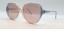 Vintage 10050 Blue Translucent Oval Sunglasses FRAMES ONLY Hong Kong