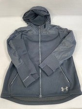 Under Armour Storm Boys Full Zip Jacket Hoodie Black Size YL Large