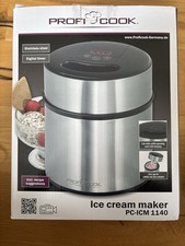 ProfiCook Eiscreme-Maker PC-ICM 1140 Edelstahl, Frozen Joghurt, Sorbet