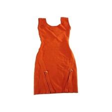 guess by marciano dress small Bodycom  Pencil Dress Ribbed Zipper Sexy Stretch