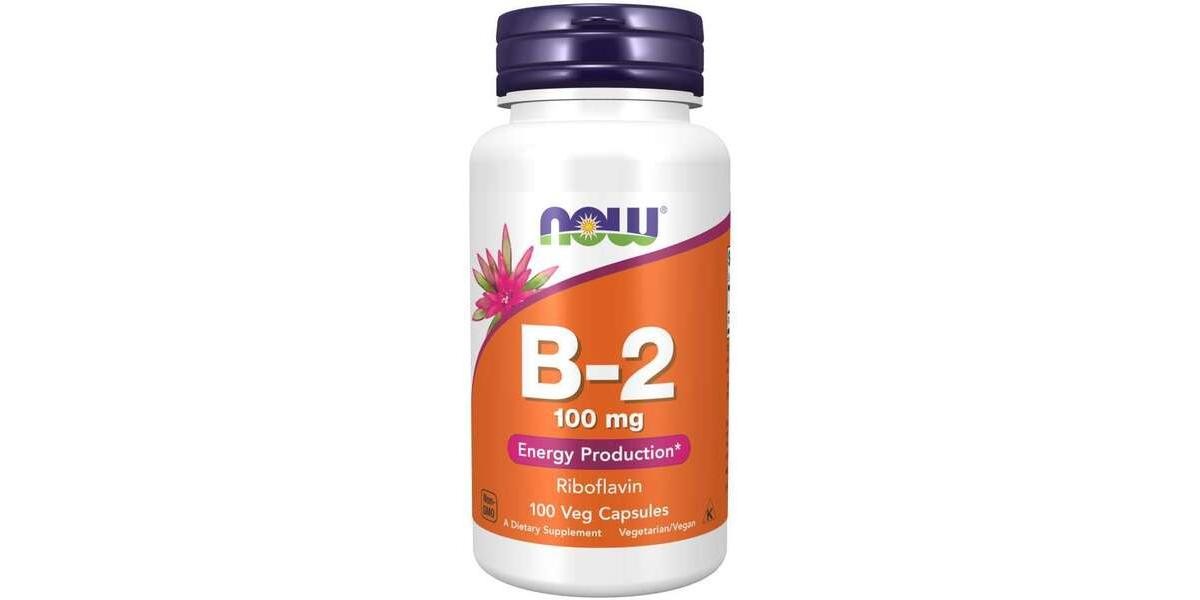 NOW Foods Vitamin B-2 Riboflavin 100mg 100 Veg Capsules | B2 Supplement - Image 2