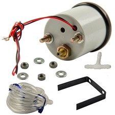 2 52mm Car Universal Led Bar Turbo Boost Vacuum Gauge Meter 1-2bar 12v Silver 2 52mm Car Universal Led Bar Turbo Boost Vacuum Gauge Meter 1-2bar 12v Silver
