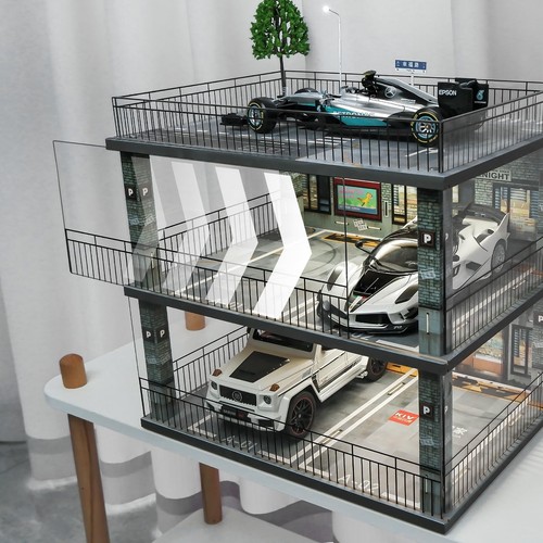 kivcmds 1:18 Scale Diecast Model Car Display Case Cabinet with USB Lights and... - Picture 5 of 6