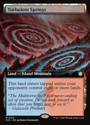 Turbulent Springs (Extended Art) Commander: Secrets of Strixhaven