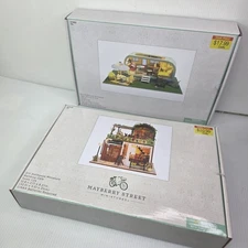 NWT Mayberry Street Miniatures "Take You On A Trip" and "Rainbow Cafe" Lot of 2