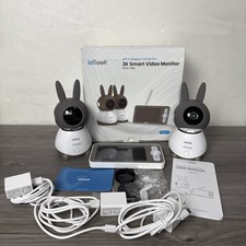 ieGeek 2K WiFi Split-Screen Baby Monitor, 5" Audio Baby Monitor with 2 Cameras