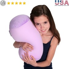 Microbead Roll Pillow Soft Support Cuddly Travel Pillow Comfort Sleep Aid New
