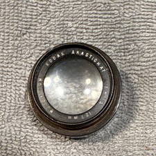 Kodak Anastigmat No.2 127mm f/6.3 Fixed Prime Screw Mount Brass Lens No.10056