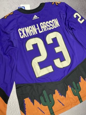 Authentic Adidas NHL Arizona Coyotes Purple Jersey Size 56 Oliver