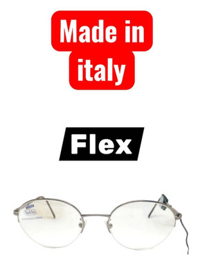 Vintage Brillengestell Sehbrille Metall Damen rund Safilo Flex ITALY