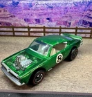 Hot Wheels Redline 1970 King ‘Kuda Spectraflame Green, White Interior, Vintage