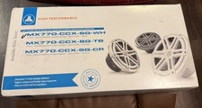 JL Audio 7.7" Marine Coaxial 2-Way Speakers MX770-CCX-SG-WH 'Sport' Grille 91936